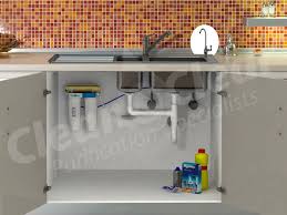 They installed a well water filter system and separate tap on their kitchen sink. Undersink Water Filter Clean Clear