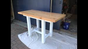 John boos butchers' block tables are the best and the most renowned. Woodworking Diy Edge Grain Butcher Block Kitchen Table Youtube