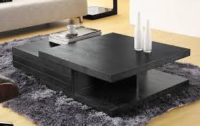 Modern Black Multi Layered Coffee Table Modern Square Coffee Table Living Room Accent Tables Coffee Table Living Room Modern