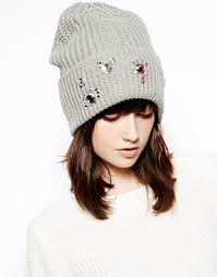 Markus Lupfer Charmed Knitted Merino Wool Beanie In Light Grey Women Hats Fashion Latest Fashion Clothes Mens Beanie Hats