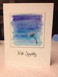 I thought some simple thank you cards would be perfect. Simple Watercolour And Ink Sympathy Card Watercolor And Ink Easy Watercolor Sympathy Cards