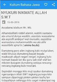 Kultum subuh bahasa jawa bulan ramadhan. Kultum Ramadhan Terbaik Bahasa Jawa