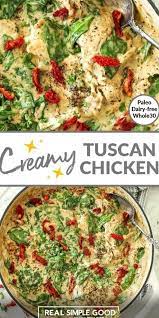 Creamy Tuscan Chicken Paleo Whole30 Video Recipe Video Healthy Recipes Dairy Free Recipes Paleo Recipes