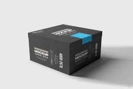 Shoe Box Mock Up 1 In 2020 Box Mockup Box Design Templates Shoe Box