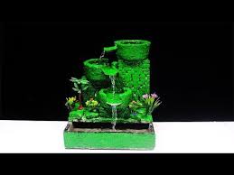 Amazing Tabletop Water Fountain Diy Awesome Cement Waterfall Fountain Youtube In 2020 Diy Fountain Diy Water Fountain Tabletop Water Fountain