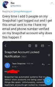 Mar 11, 2019 · losing your account can be a pain, especially if it's snapchat, as most of us are using it for its privacy oriented features. Snapchat Account Locked Out Issue How To Fix Insider Paper