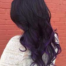 Purple highlights on dark hair is the latest instagram trend. Deep Purple Highlights On Black Hair