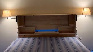 Cut the components from 2×6 lumber. Diy Floating Bed Frame With Led Lights Youtube