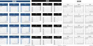 Didalam sebuah pengeluaran angka jika kita perhatikan dengan seksama dan dibagi didalam hari yang berbeda beda,maka kita akan bisa teliti pergerakan setiap angka. 2020 Calendar Excel Templates Printable Pdfs Images Exceldatapro