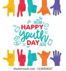 August 12 is celebrated every year as world youth day. Happy Youth Day Greeting Card Diverse Stock Vector Royalty Free 1138204037