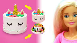 Links to the full recipe tutorial for each cake in this video are below. Diy Miniature Barbie Makeup Set Unicorn Crafts Makeup Cake Youtube