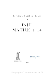 Jika pria tersebut meninggal sebelum menikah, maka dia resmi menjadi janda dengan segala hak. Matius 1 14 Momentum Christian Literature
