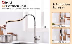 We did not find results for: Gimili Touchless Spring Kitchen Faucet With Pull Down Sprayer Single Handle Motion Sensor Activated Hands Free Kitchen Sink Faucet Single Hole Smart Kitchen Faucet Solid Brass Brushed Nickel Amazon Com