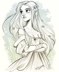 Pin By Virgil On Fantasia Elf Drawings Elf Art Fantasy Drawings