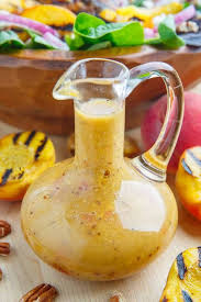 Peach Honey Dijon Balsamic Vinaigrette Recipe Yummly Recipe Vinaigrette Recipes Balsamic Vinaigrette Recipe Peach Salad Dressing