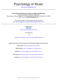 Today, not all popular music is labeled as pop. Pdf From The Functions Of Music To Music Preference