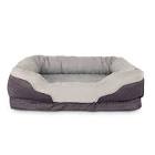 Orthopedic Peaceful Nester Dog Bed, Washable, 40-in x 30-in, Grey Petco