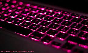 Next Laptop Needs A Backlit Keyboard Pink Keyboard Keyboard Pink