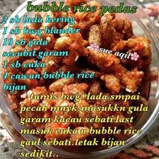 Hentak sedikit bekas sebelum dimasukkan dalam peti ais. Bubble Rice Pedas Cooking Recipes Recipes Cooking