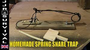 Put your snare support into the ground to support the snare. Spring Snare Trap Youtube