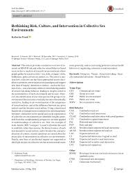 Un libro è un insieme di fogli, stampati oppure manoscritti, delle stesse dimensioni, rilegati insieme in un certo ordine e racchiusi da una copertina. Pdf Rethinking Risk Culture And Intervention In Collective Sex Environments