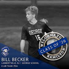 Wrapping up the class is Bill Becker. Bill joins us at Hamilton from  Lambertville, NJ and @pdaboys Welcome Bill 🔵⚪️