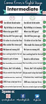 Common Errors In English Usage Intermediate Palabras Inglesas Aprender Ingles Ensenanza De Ingles