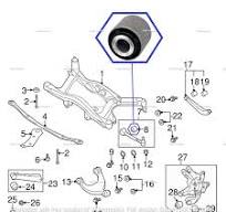 20254-AE010 For 2012 SUBARU Legacy Rear Lateral Control Arm Rod Link Bushing