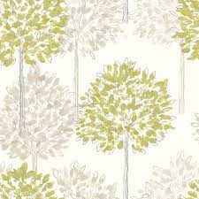 A House Opera Boulevard Wallpaper Green Wallpaper Bedroom Feature Wall Green Wallpaper Neutral Wallpaper