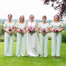Gorgeous Bridesmaids Rocking House Of Ollichon Jumpsuits An Award Winning Dress Less Bridal Collection Of Luxury Bridesmaid Bridal Jumpsuit Alternative Bridal