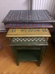 El Boyama Zigon Sehpa Dekor Mobilya Boyama Mobilya