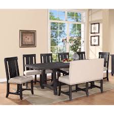 You may discovered another settee dining room table higher design concepts. Modus Yosemite 8 Piece Rectangular Dining Table Set With Wood Chairs And Settee Walmart Com Walmart Com