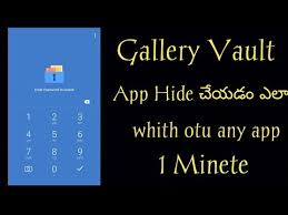 How do i open my gallery vault if i forgot my password? Video Gallery Vault