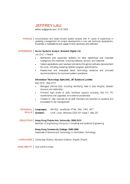 Systems Analyst CV - CTgoodjobs powered by Career Times