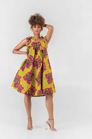 African Print Momo Dress Grass Fields African Dress African Print Clothing African Design Dresses
