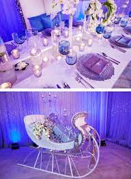 Frozen Themed Wedding 3 3 Frozen Wedding Theme Decor Table Decorations