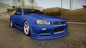 Nissan Skyline GT-R34 Tunable for GTA San Andreas