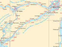 rideau ottawa st lawrence paper charts