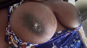 Post Partum Mommy Rubbing Huge Breasts for Milk