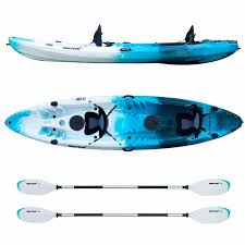 Kayaking is a popular watersport suitable for people of all ages and abilities. Driftsun Teton 120 Hard Shell Recreational Kayak Tandem 2 Or 3 Person Sit On Top Kayak Package With 2 Eva Seats 2 Paddles Fishing Rod Holders And More Walmart Com Walmart Com