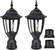 Find unique post lights for sale from trusted brands. Fudesy 2 Pack Outdoor Post Light Pole Lantern Lighting Fixture With E26 Socket 3000k Led Edison Filament Bulb Included Corded Electric Anti Corrosion Plastic Materials Black Fds2543b Amazon Com