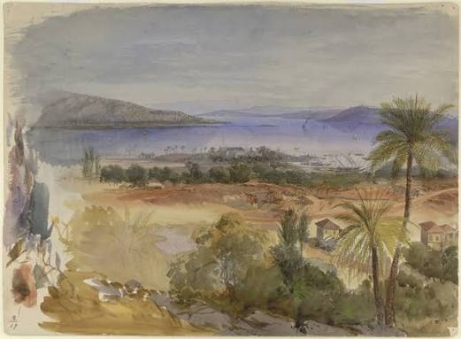 RBSI - View of Bombay Harbour - January 1870 Water-colour painting of Mumbai Harbour by Nicholas Chevalier (1828-1902) in January 1870. Inscribed on the back in pencil is: 'Bombay.' Originally, Mumbai (Bo