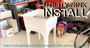 how to install a utility sink in garage