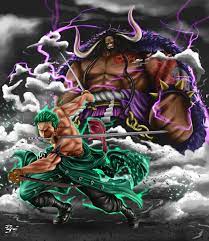 The Illustration Roronoa Zoro Vs Kaido With The Tags Samurai Roronoazoro Anime Strawhat Zoro Onep Manga Anime One Piece One Piece Manga One Piece Comic