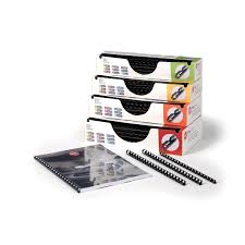 Gbc Pro Binding Combs Plastic 8mm For 45 Sheets Of A4 Black Ref 4400321 Pack 100