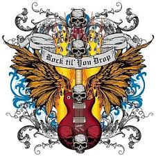 Rock Roll Tattoo Idea Guitar Art Rock Music Music Drawings