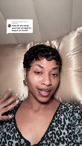 How to Wrap Your Hair Overnight for a Pixie Cut