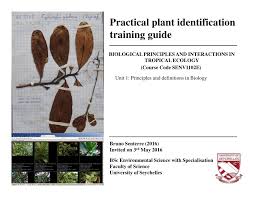 Pdf Practical Plant Identification Training Guide