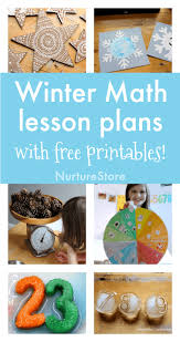 I love having lists like this to easily refer to. 12 Winter Math Lesson Plans With Free Printables Nurturestore