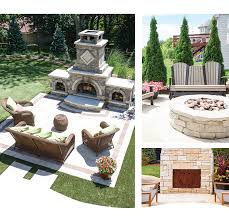 Cinder block fire pit with chimney brings advantage because then you don't have to deal with the smoke from the fire. Fire Pits Outdoor Fireplaces Ted Lare Design Build Garden Center